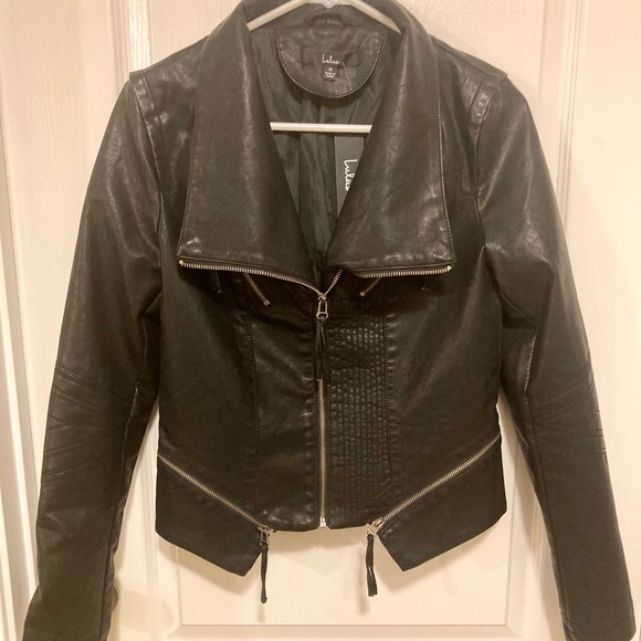 Lulus Vegan Leather Jacket - Up on a Tuesday - Picture 7 of 7